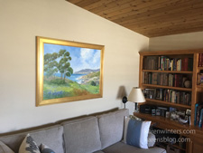Family tradition Little Harbor painting in client home